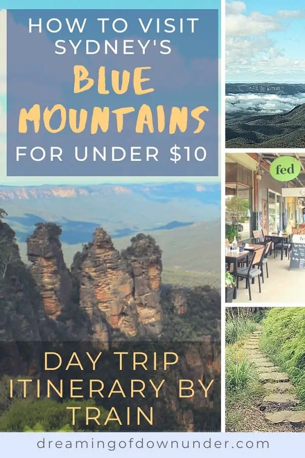 Visit the Blue Mountains, Sydney for less than $10 on this cheap day trip itinerary by train.