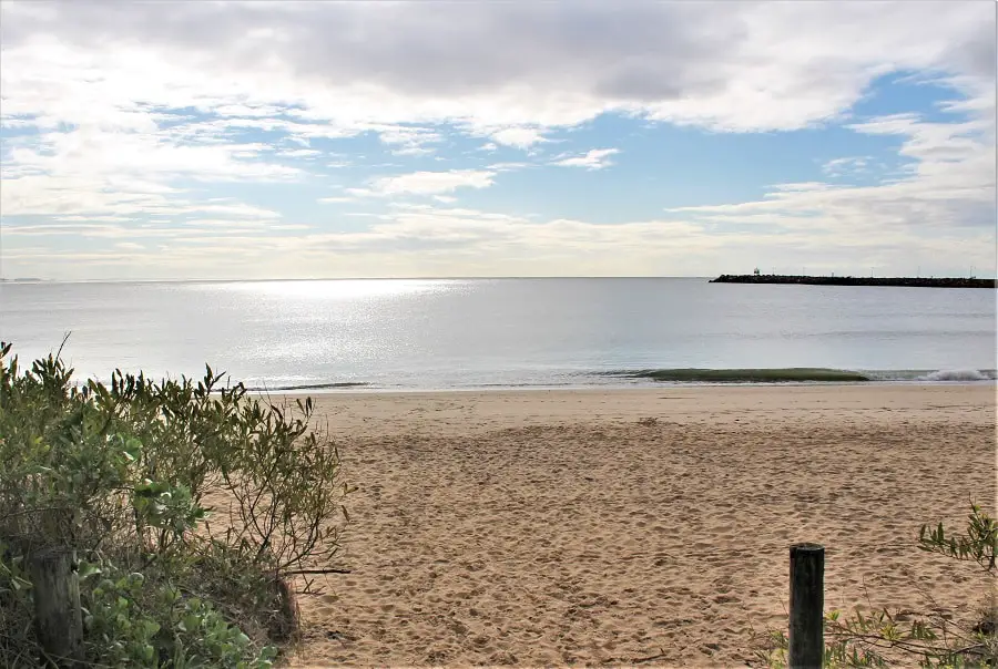 Stockton Beach in Newcastle, NSW.