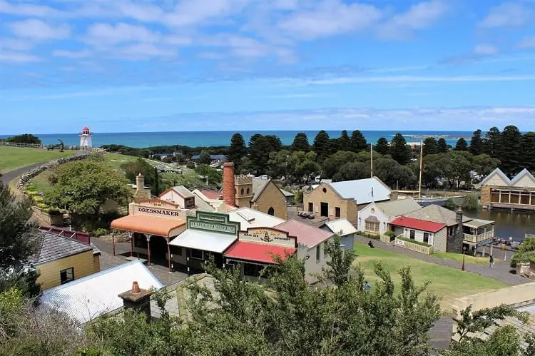 Flagstaff Hill Maritime Village near the Great Ocean Road, Australia.