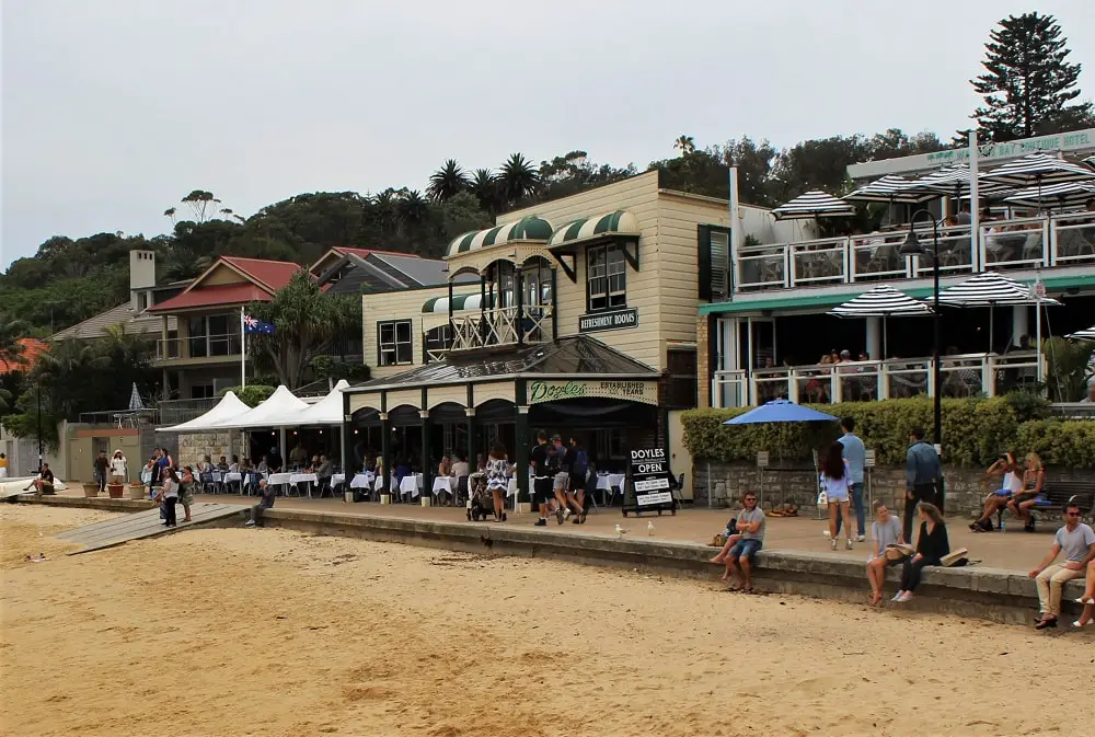 Doyle's restaurant by the beach: a top place to eat in Watsons Bay, Sydney.