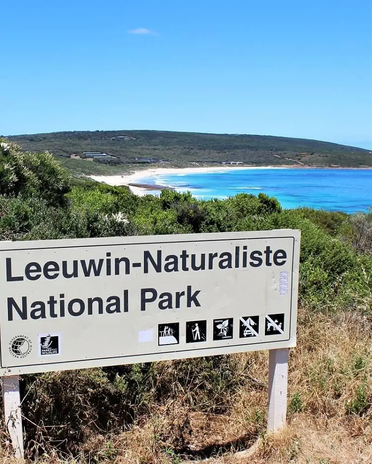 Beautiful coastal view at Leeuwin-Naturaliste National Park in Western Australia.
