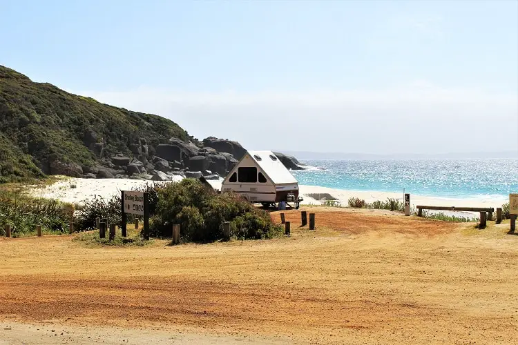 My awesome night at Shelley Beach camping ground in Cape West Howe National Park, WA, one of the most beautiful campsites in Western Australia. Read how I met and an orphaned baby kangaroo and why I spent two hours with my arm down a compost toilet!