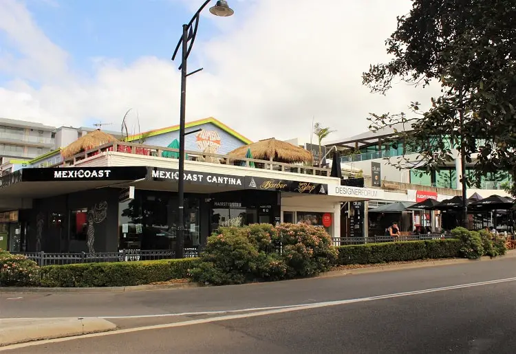 Restaurants at Terrigal, Australia.