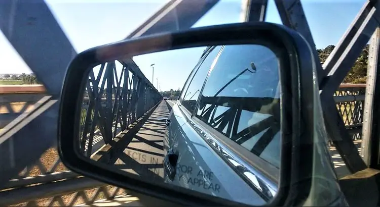 Driving over the bridge in Murray Bridge South Australia.