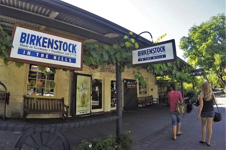 Shopping in Hahndorf in the Adelaide Hills.