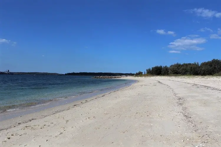 Beautiful Silver Beach in Kurnell on a sunny day.