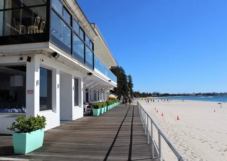 Le Sands Restaurant on the waterfront at Brighton-Le-Sands, Sydney.