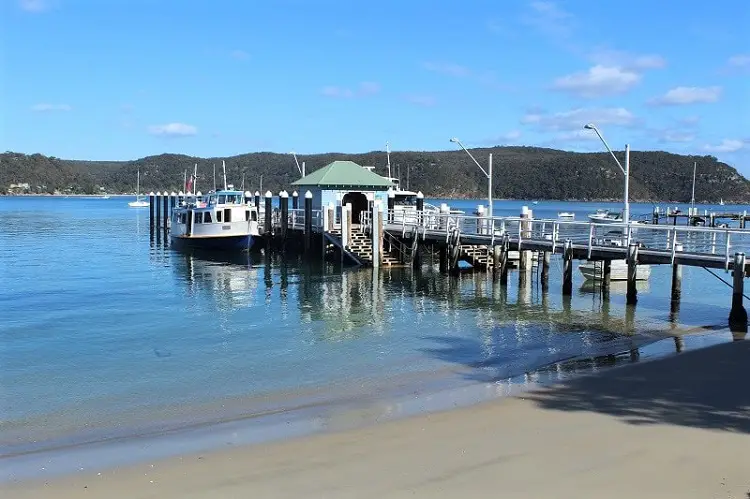 Stunning Pittwater scenery at Palm Beach Wharf, where you can catch a Fantasea ferry to Ku-Ring-Gai Chase National Park or the Central Coast.