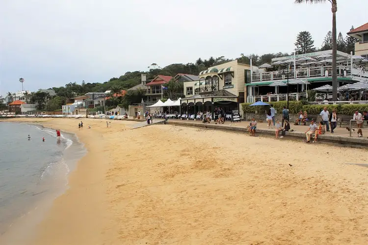 Wharf Beach in Watsons Bay, Sydney.