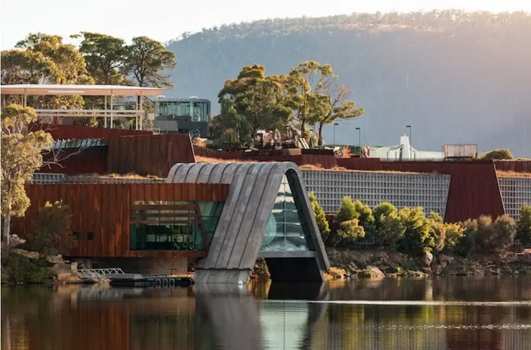 Mona art gallery and museum in Tasmania, one of the best things to do in Hobart.