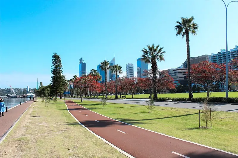Pretty Langley Park in Perth.