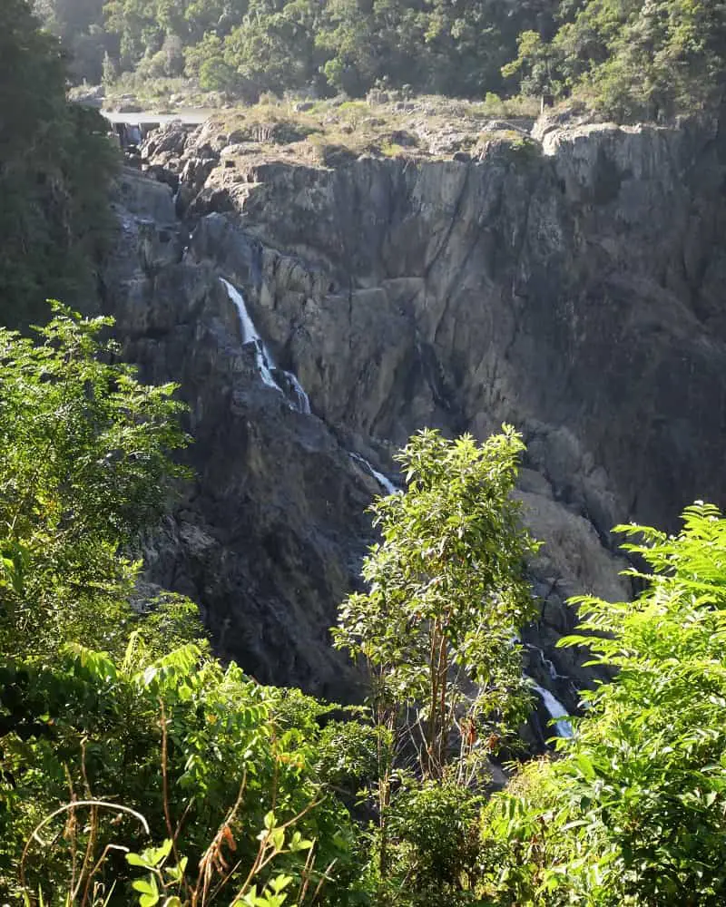 Barron Falls in dry season, viewed from the Kuranda Railway lookout.