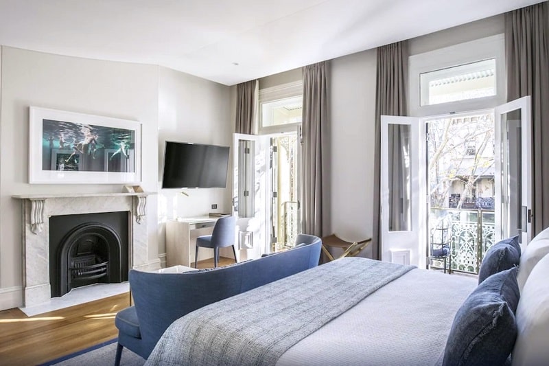 Gorgeous contemporary room at luxury hotel, Spicers Potts Point in Sydney.