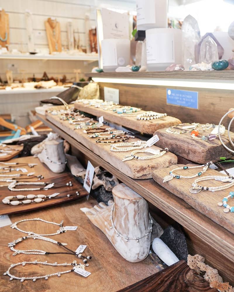Jewellery in a boutique in Star Village, Darwin CBD.